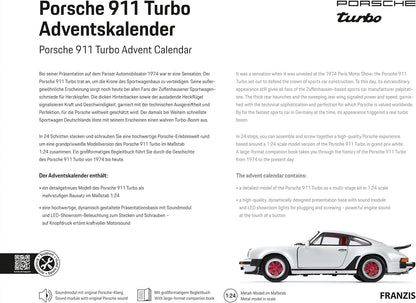 Porsche 911 Turbo 1:24 Grand Prix-White Advent Calendar 1:24